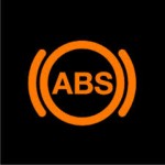 ABS warning light on